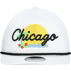 Chicago Bulls Island Oasis Golfer Snapback Hat White | New Era US