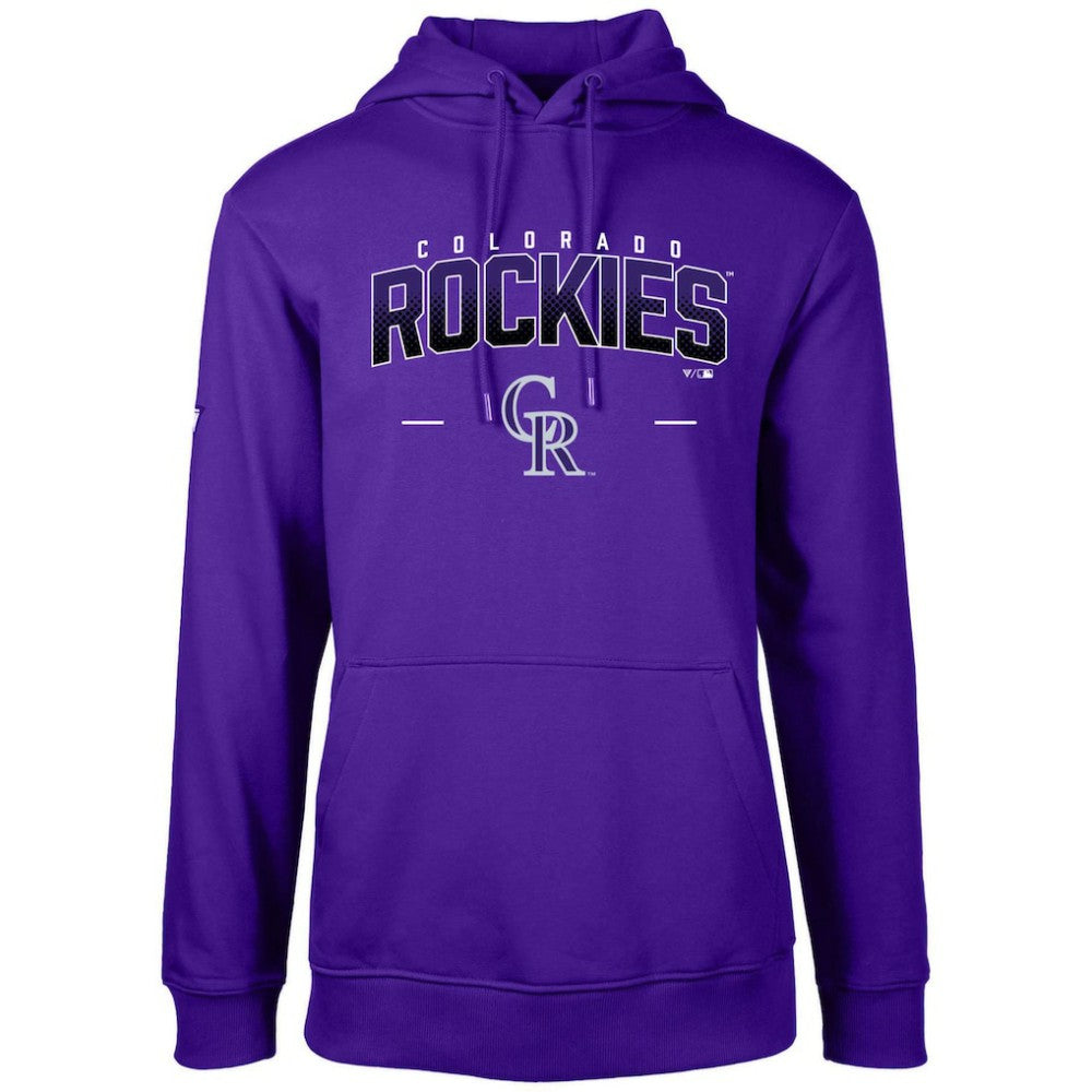Colorado Rockies Levelwear Podium Doubleheader Pullover Hoodie - Purple - MLB Online