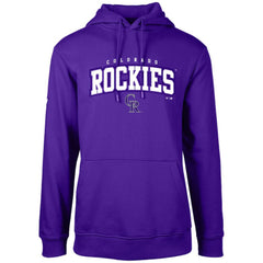 Colorado Rockies Levelwear Podium Team Arch Pullover Hoodie - Purple - MLB Lifestyle