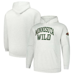 Minnesota Wild Fanatics Big & Tall Fleece Pullover Hoodie - Heather Gray - NHL 201302786