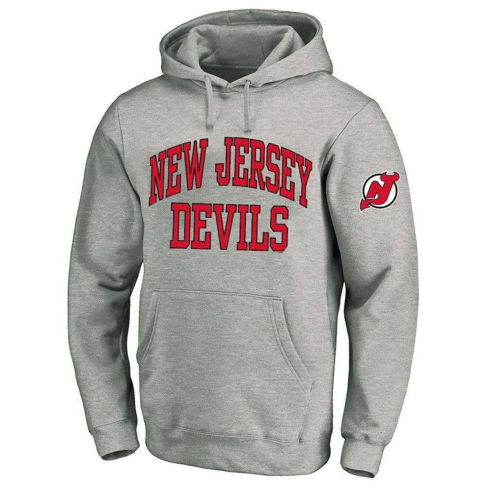 New Jersey Devils Fanatics Big & Tall Fleece Pullover Hoodie - Heather Gray - NHL 201302787