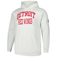 Detroit Red Wings Fanatics Big & Tall Fleece Pullover Hoodie - Heather Gray - NHL 201302794