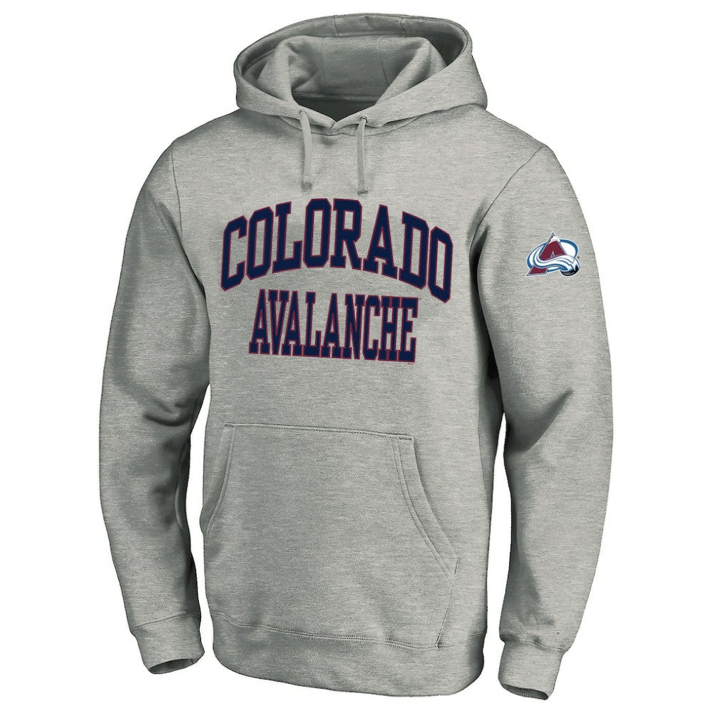 Colorado Avalanche Fanatics Big & Tall Fleece Pullover Hoodie - Heather Gray - NHL 201302796