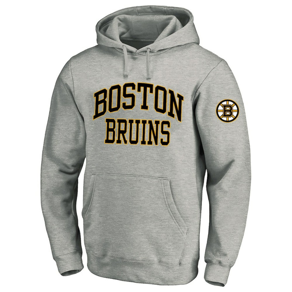 Boston Bruins Fanatics Big & Tall Fleece Pullover Hoodie - Heather Gray - NHL 201302797