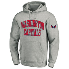 Washington Capitals Fanatics Big & Tall Fleece Pullover Hoodie - Heather Gray - NHL 201302799