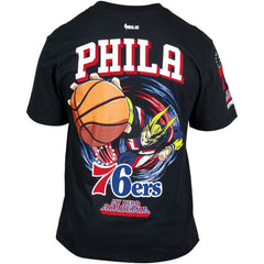 Philadelphia 76ers Hyperfly Unisex NBA x My Hero Academia All Might Smash T-Shirt Black