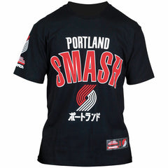 Portland Trail Blazers Hyperfly Unisex NBA x My Hero Academia All Might Smash T-Shirt Black