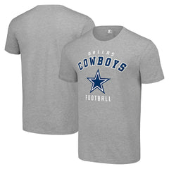 Dallas Cowboys Starter Logo T-Shirt Heather Gray