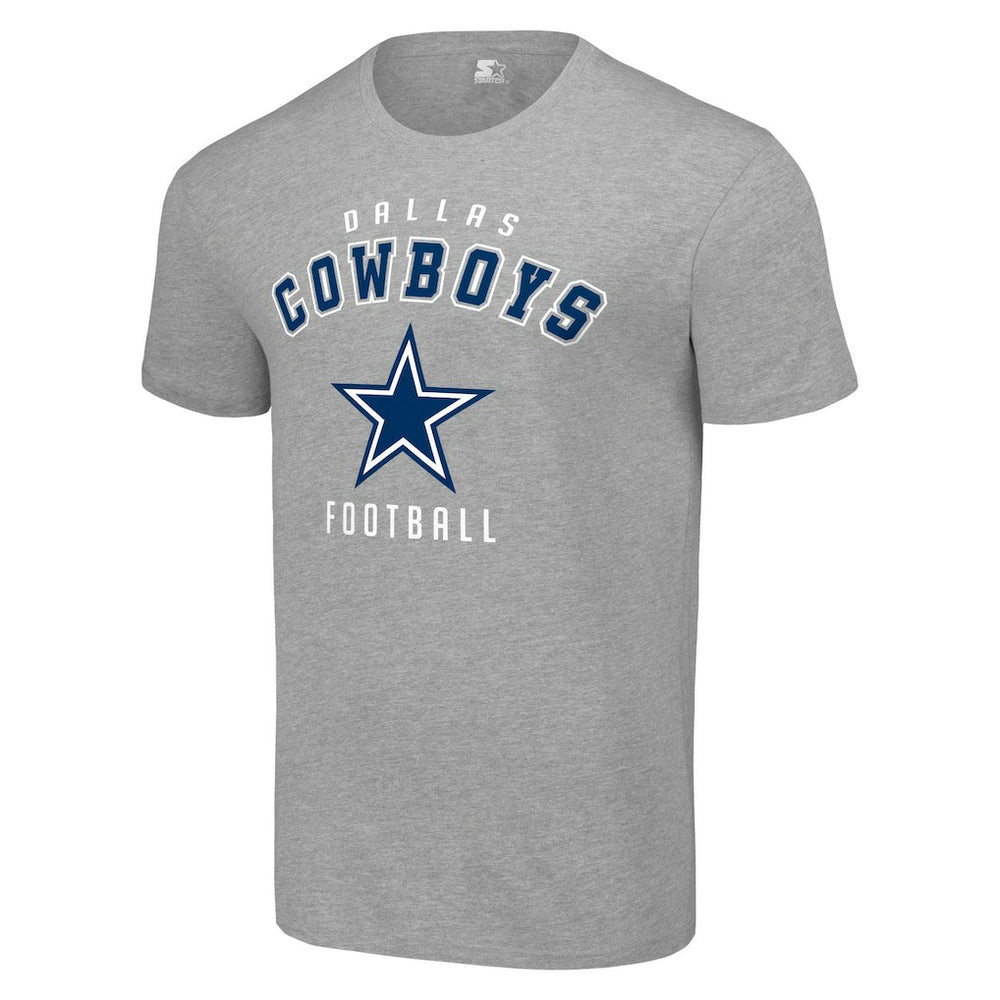 Dallas Cowboys Starter Logo T-Shirt Heather Gray