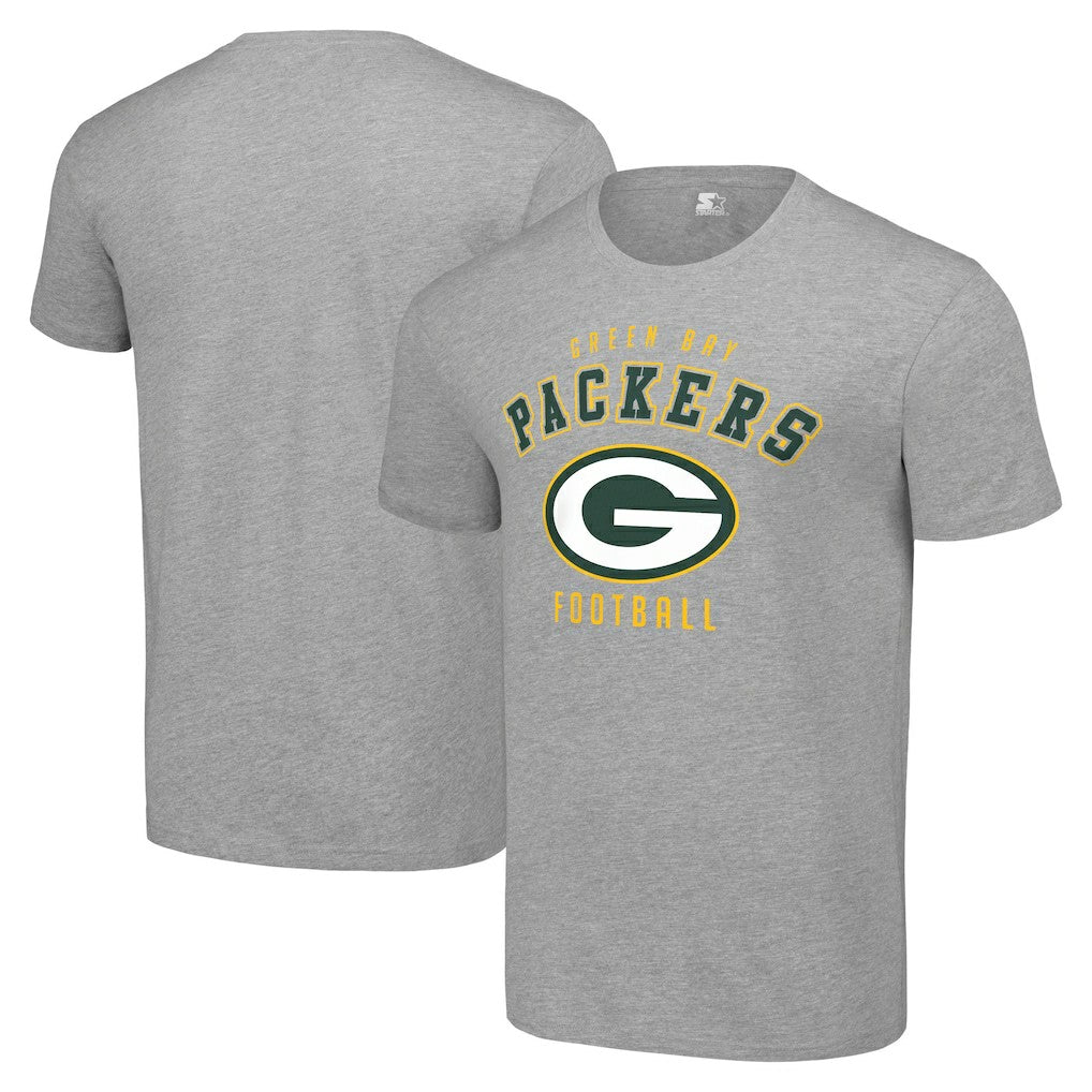 Green Bay Packers Starter Logo T-Shirt Heather Gray