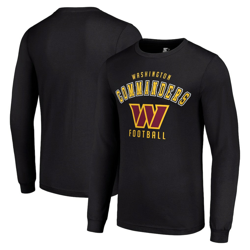 Washington Commanders Starter Long Sleeve T-Shirt Black