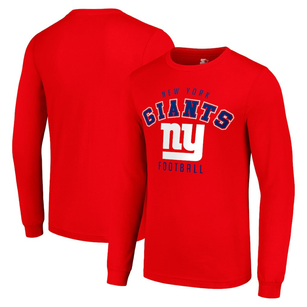 New York Giants Starter Long Sleeve T-Shirt Red