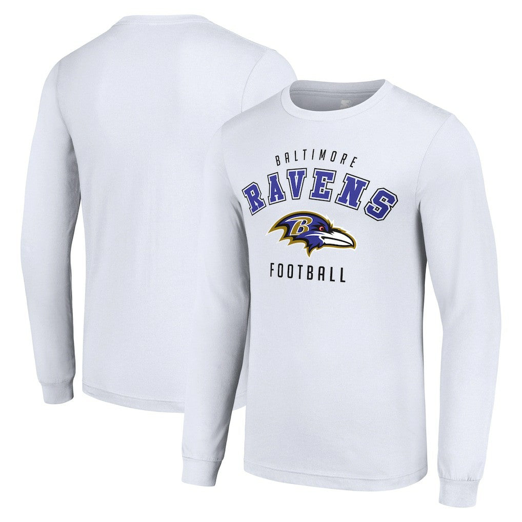 Baltimore Ravens Starter Long Sleeve T-Shirt White