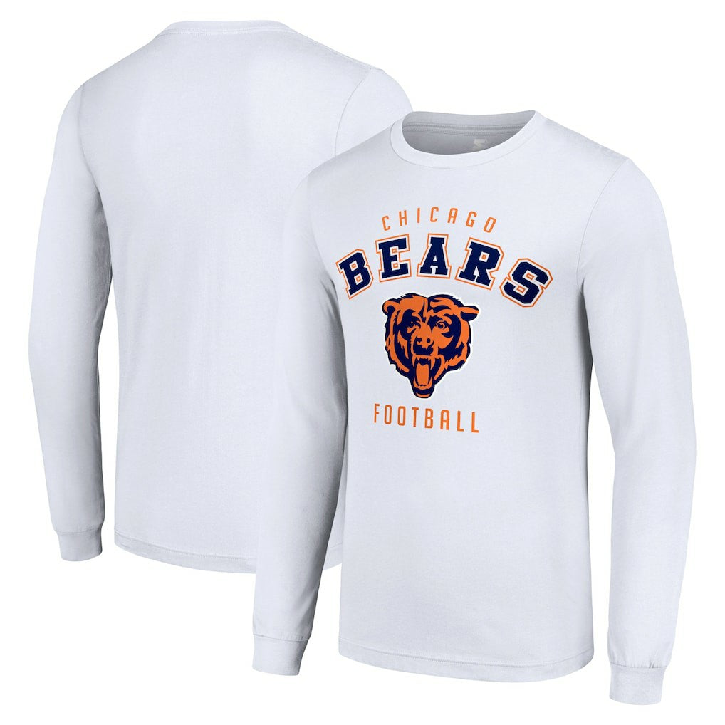 Chicago Bears Starter Long Sleeve T-Shirt White