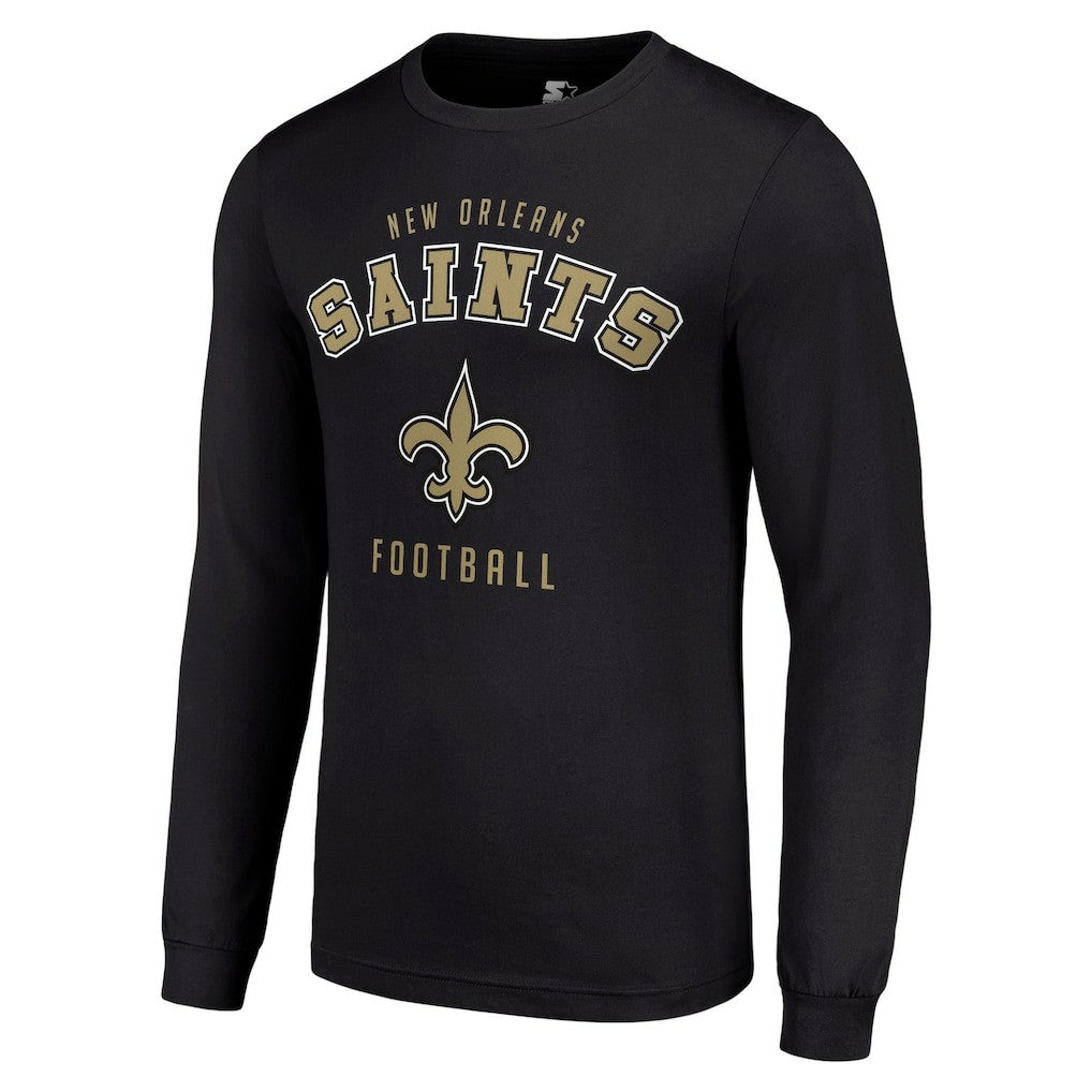 New Orleans Saints Starter Long Sleeve T-Shirt Black