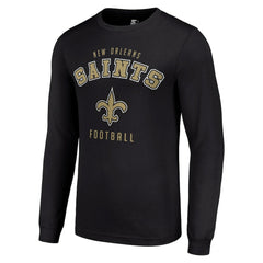 New Orleans Saints Starter Long Sleeve T-Shirt Black