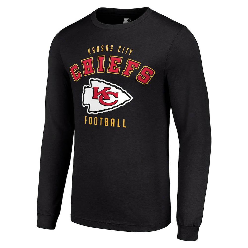 Kansas City Chiefs Starter Long Sleeve T-Shirt Black
