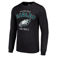 Philadelphia Eagles Starter Long Sleeve T-Shirt Black