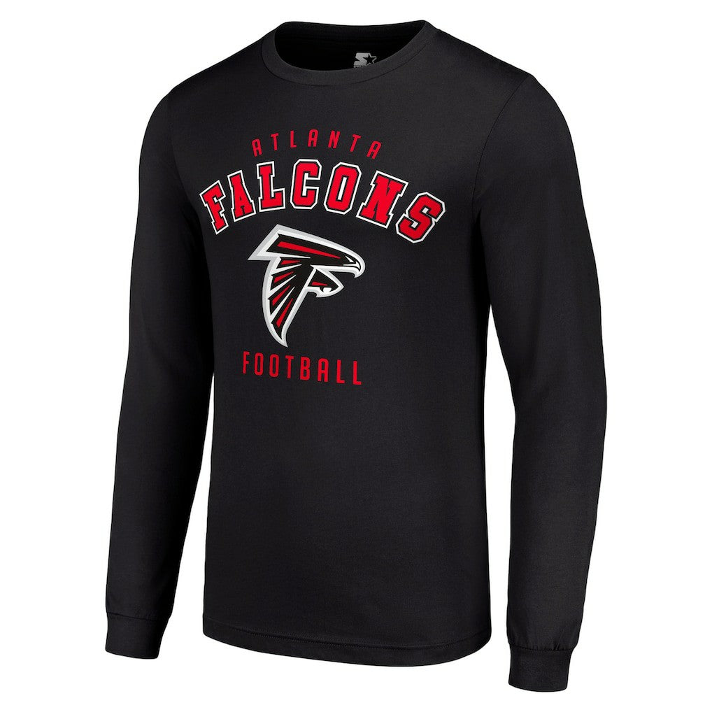Atlanta Falcons Starter Long Sleeve T-Shirt Black