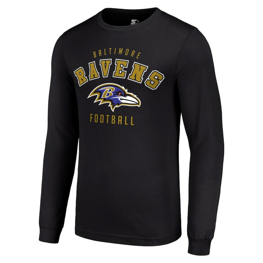 Baltimore Ravens Starter Long Sleeve T-Shirt Black