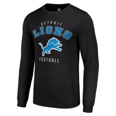 Detroit Lions Starter Long Sleeve T-Shirt Black