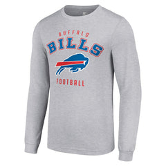 Buffalo Bills Starter Long Sleeve T-Shirt Heather Gray