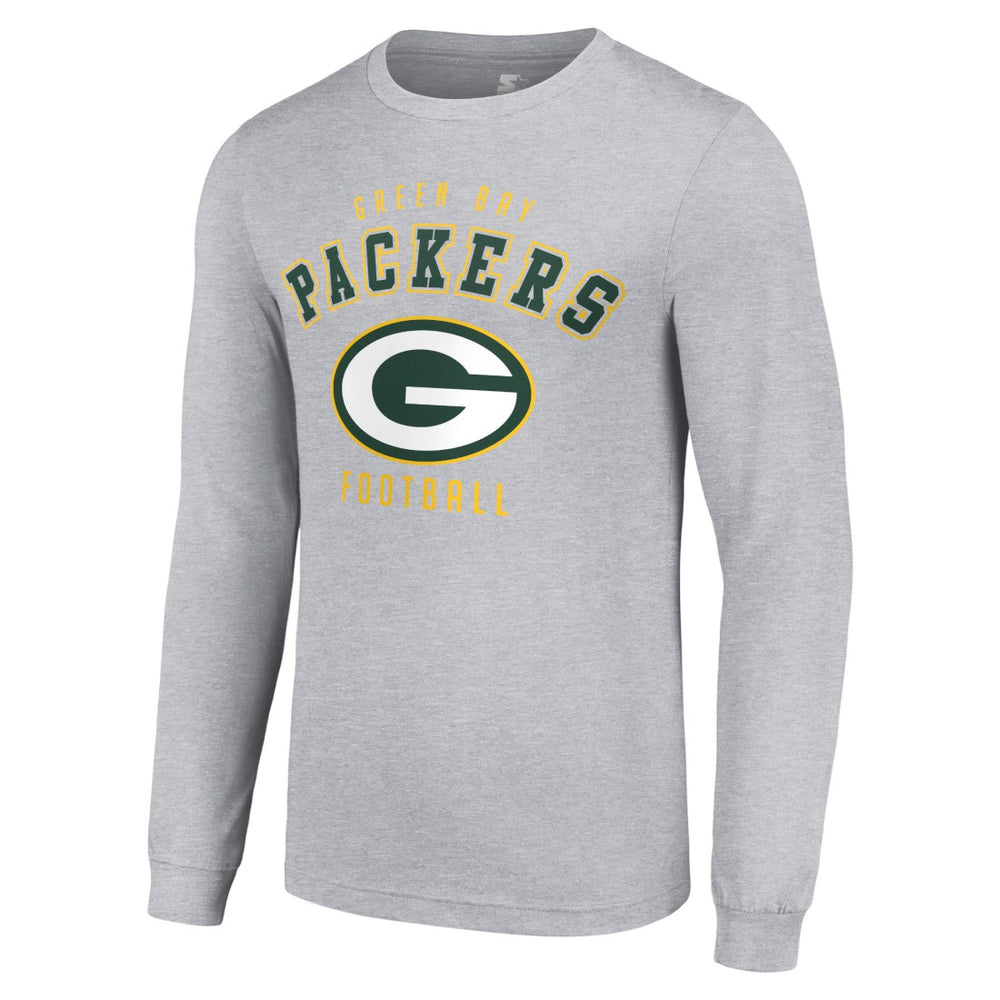 Green Bay Packers Starter Long Sleeve T-Shirt Heather Gray