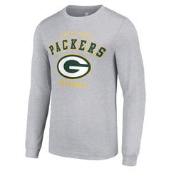 Green Bay Packers Starter Long Sleeve T-Shirt Heather Gray