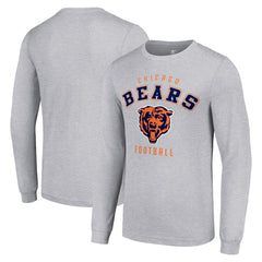 Chicago Bears Starter Long Sleeve T-Shirt Heather Gray