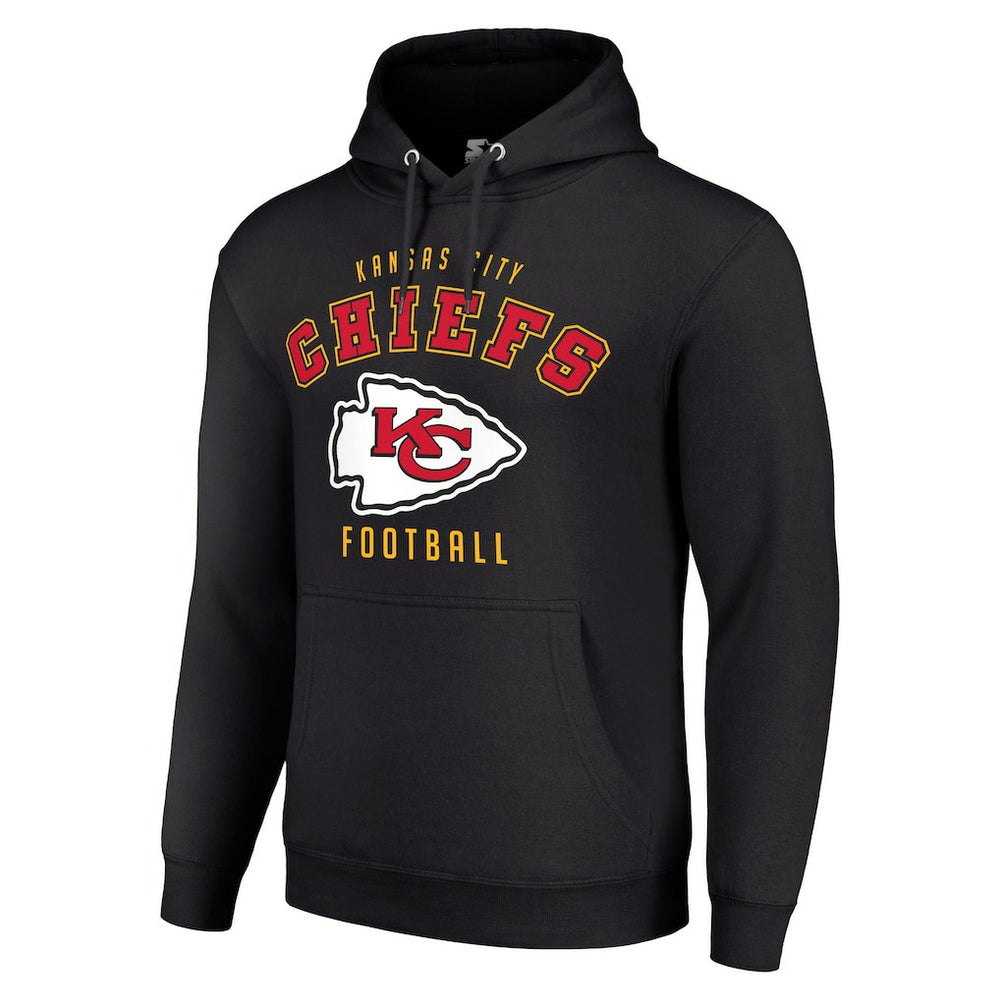 Kansas City Chiefs Starter Unisex Logo Pullover Hoodie Black