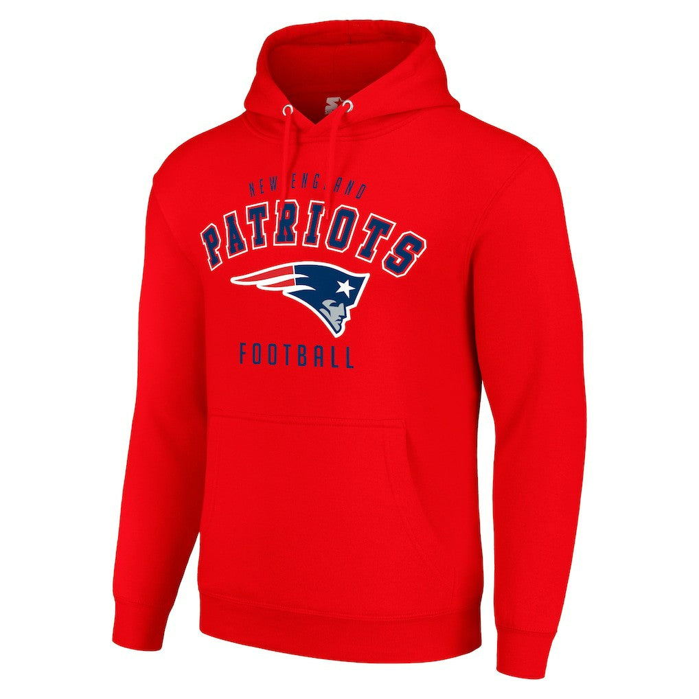 New England Patriots Starter Unisex Logo Pullover Hoodie Red