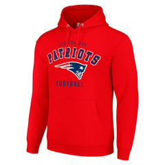 New England Patriots Starter Unisex Logo Pullover Hoodie Red