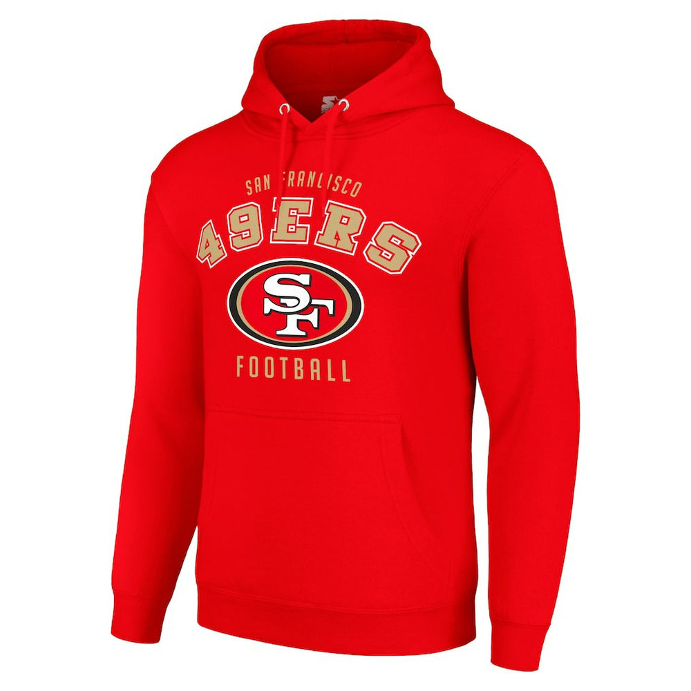 San Francisco 49ers Starter Unisex Logo Pullover Hoodie Scarlet