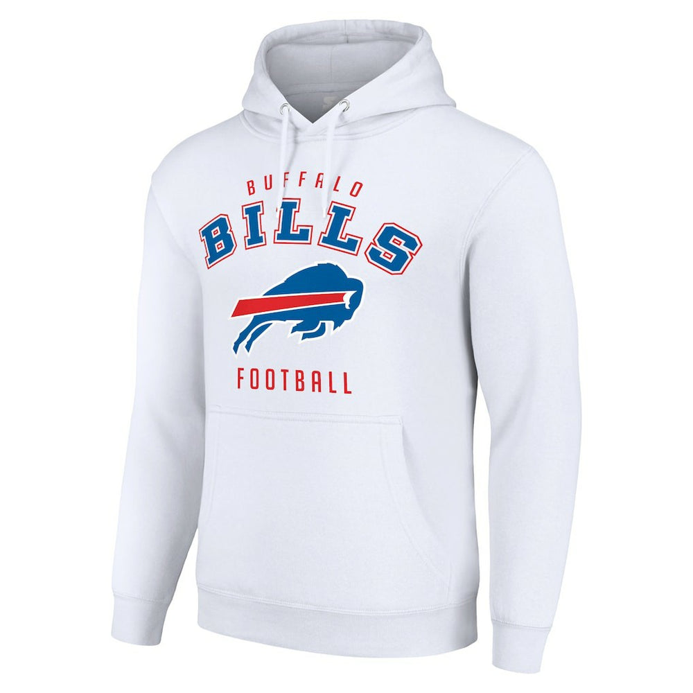 Buffalo Bills Starter Unisex Logo Pullover Hoodie White