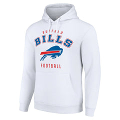 Buffalo Bills Starter Unisex Logo Pullover Hoodie White