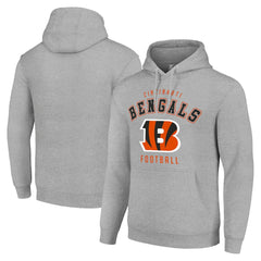 Cincinnati Bengals Starter Unisex Logo Pullover Hoodie Heather Gray