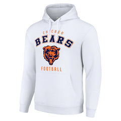 Chicago Bears Starter Unisex Logo Pullover Hoodie White