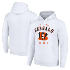 Cincinnati Bengals Starter Unisex Logo Pullover Hoodie White