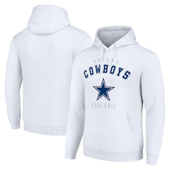 Dallas Cowboys Starter Unisex Logo Pullover Hoodie White