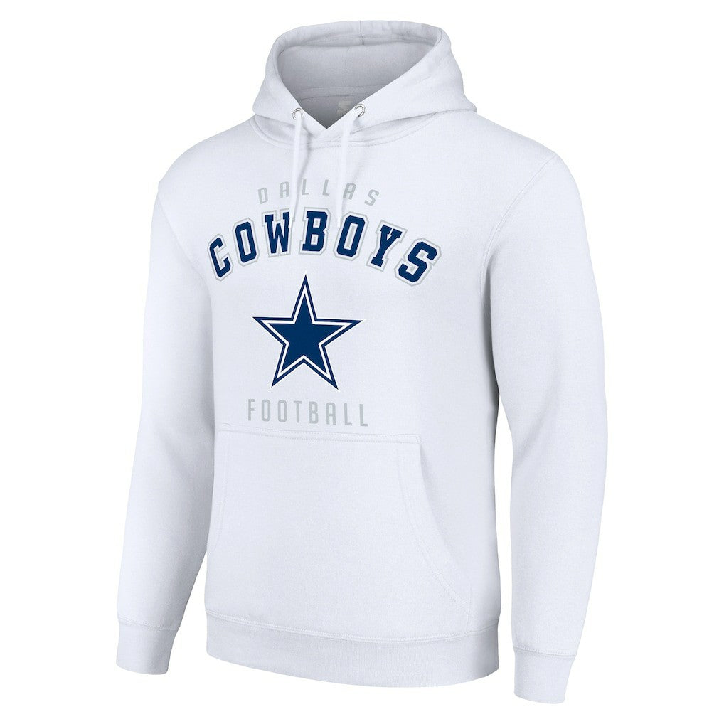 Dallas Cowboys Starter Unisex Logo Pullover Hoodie White
