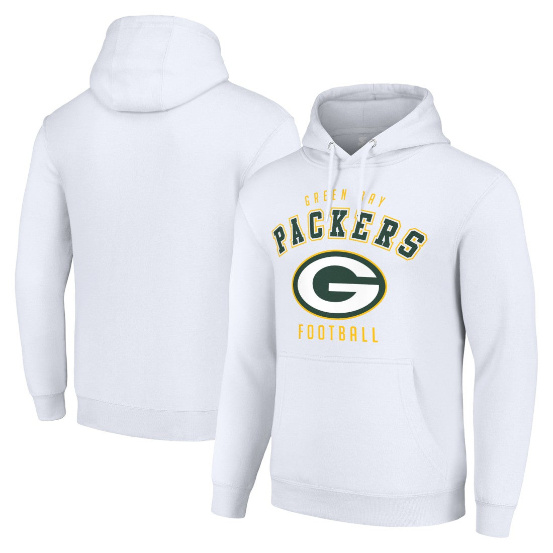 Green Bay Packers Starter Unisex Logo Pullover Hoodie White