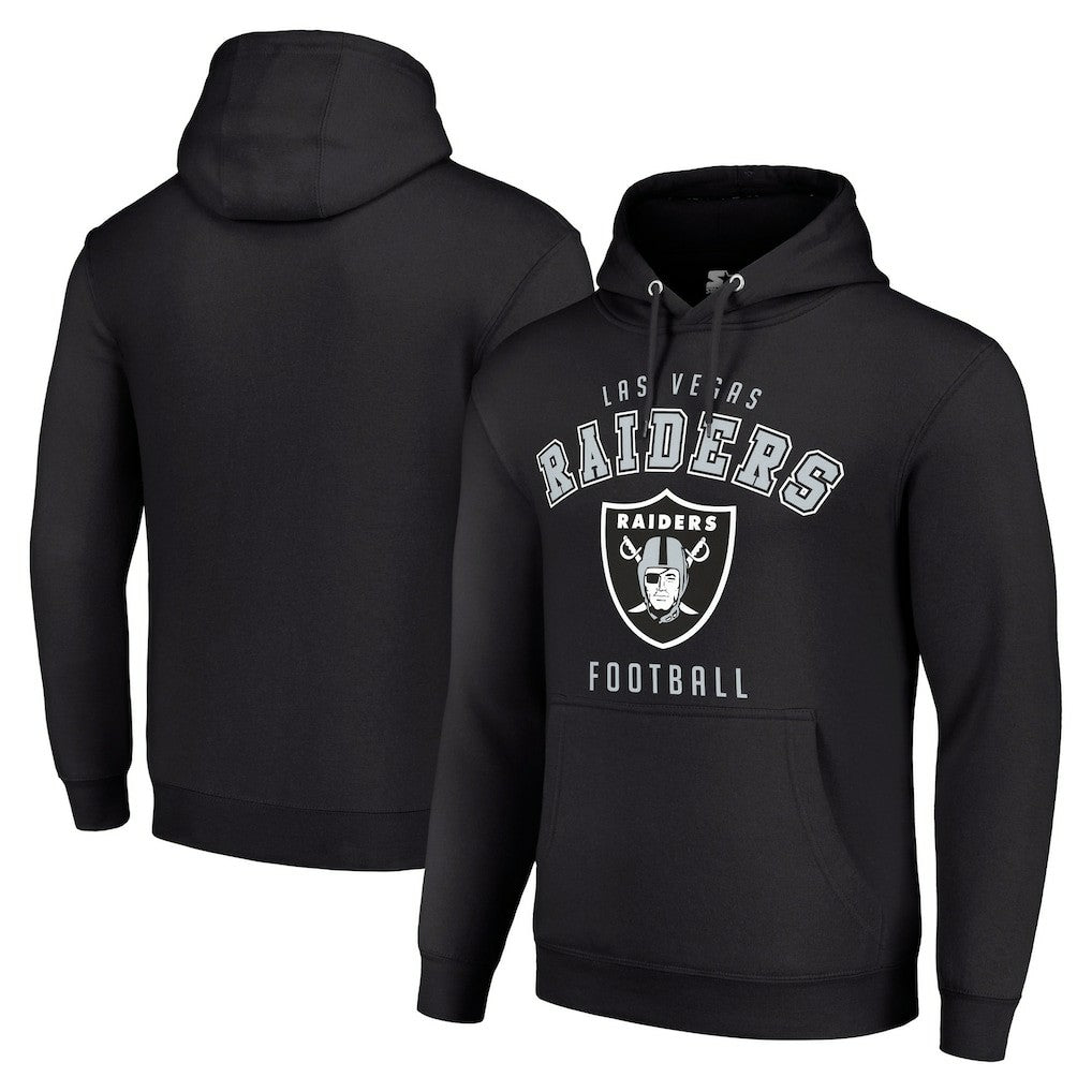Las Vegas Raiders Starter Unisex Logo Pullover Hoodie Black