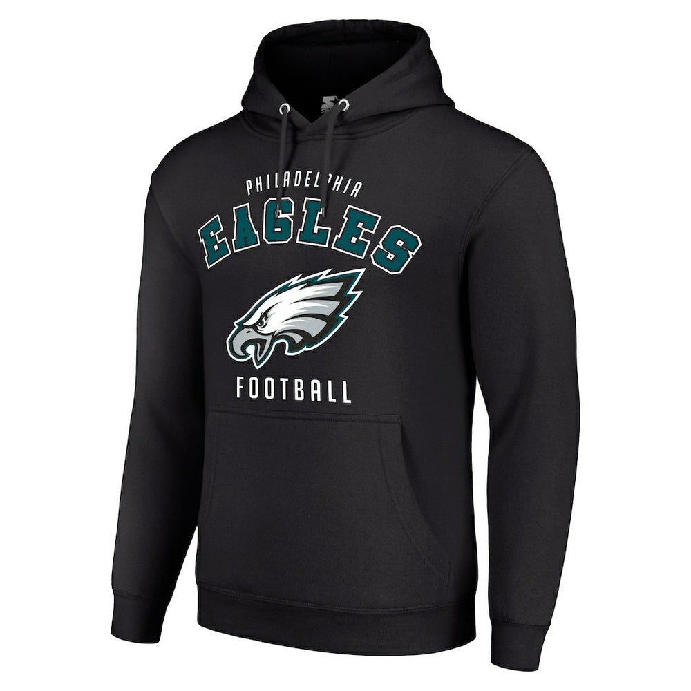 Philadelphia Eagles Starter Unisex Logo Pullover Hoodie Black