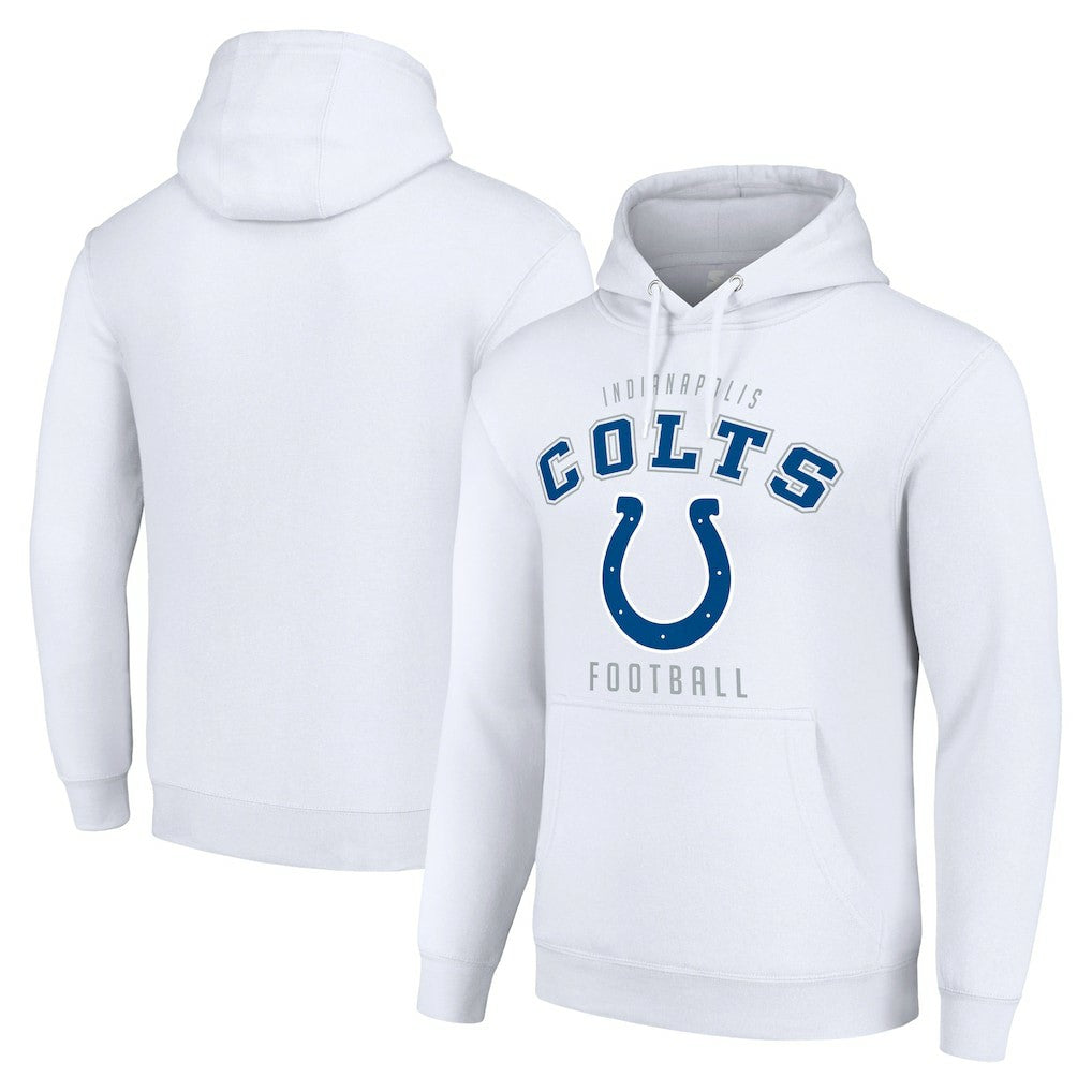 Indianapolis Colts Starter Unisex Logo Pullover Hoodie White