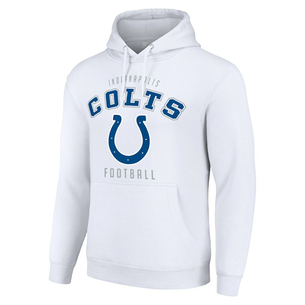 Indianapolis Colts Starter Unisex Logo Pullover Hoodie White