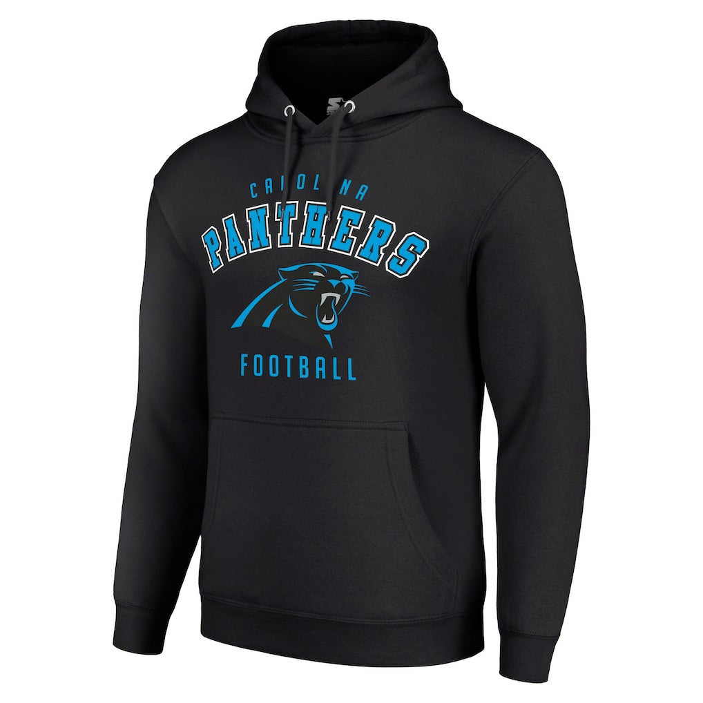 Carolina Panthers Starter Unisex Logo Pullover Hoodie Black