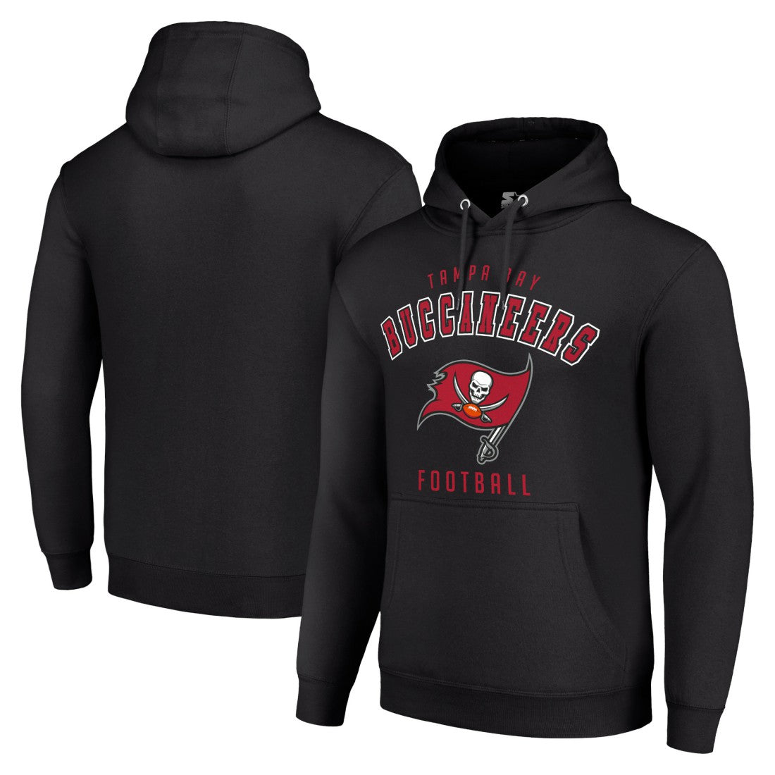 Tampa Bay Buccaneers Starter Unisex Logo Pullover Hoodie Black