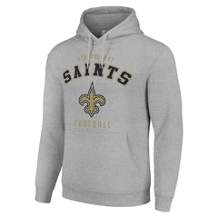 New Orleans Saints Starter Unisex Logo Pullover Hoodie Heather Gray