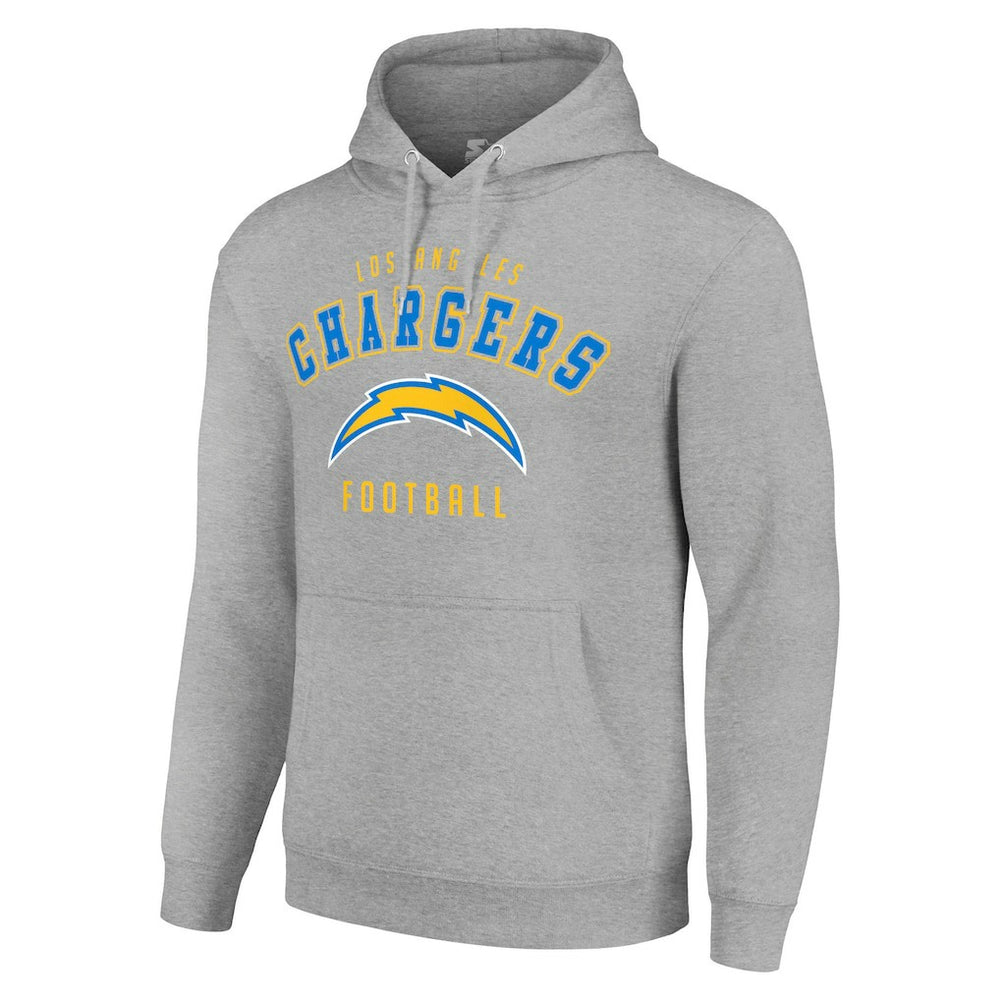 Los Angeles Chargers Starter Unisex Logo Pullover Hoodie Heather Gray