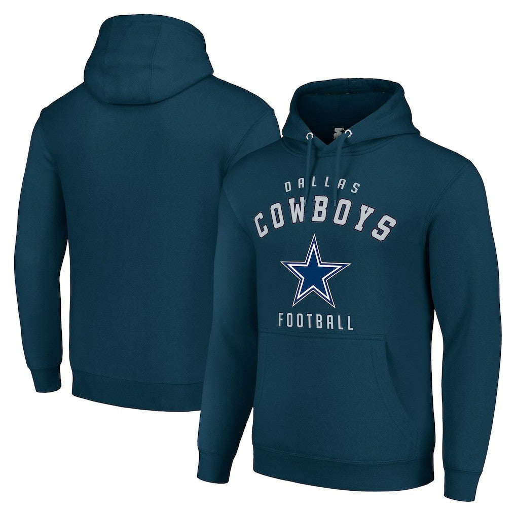 Dallas Cowboys Starter Unisex Logo Pullover Hoodie Navy